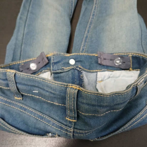 🛍 Girls' Real Love Jeans Blue Size 4 Adjustable Waist Straight Leg - Picture 5 of 6